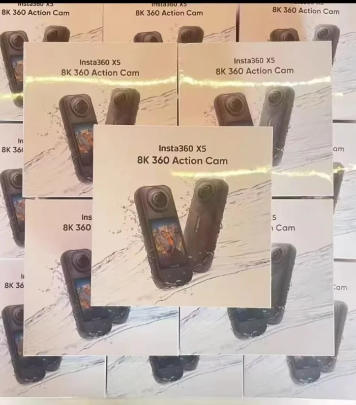 Insta360 X5 Action Camera -8K Waterproof Camera 360with 1/1.28" 48MP Sensors, 8K 360 HDR Video, Sports Travel,72MP 360 Photo