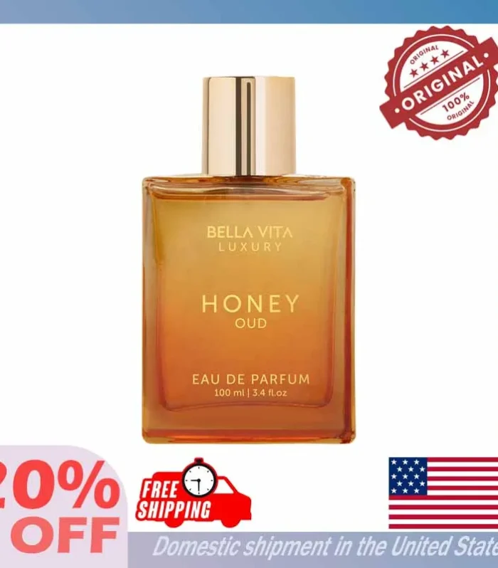 100ML Original Bella Vita Luxury Honey Oud Eau De Parfum Arabian Women's Perfume Cologne Long-Lasting Unisex Fragrance Makeup
