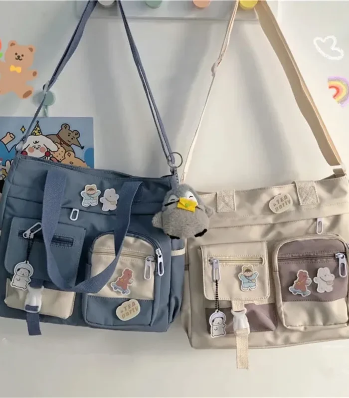 Waterproof Canvas Women Handbags Shoulder Bags Nylon Ladies Tote Messenger Bag Oxford Handbag Cross body Bags for Girls Satchels