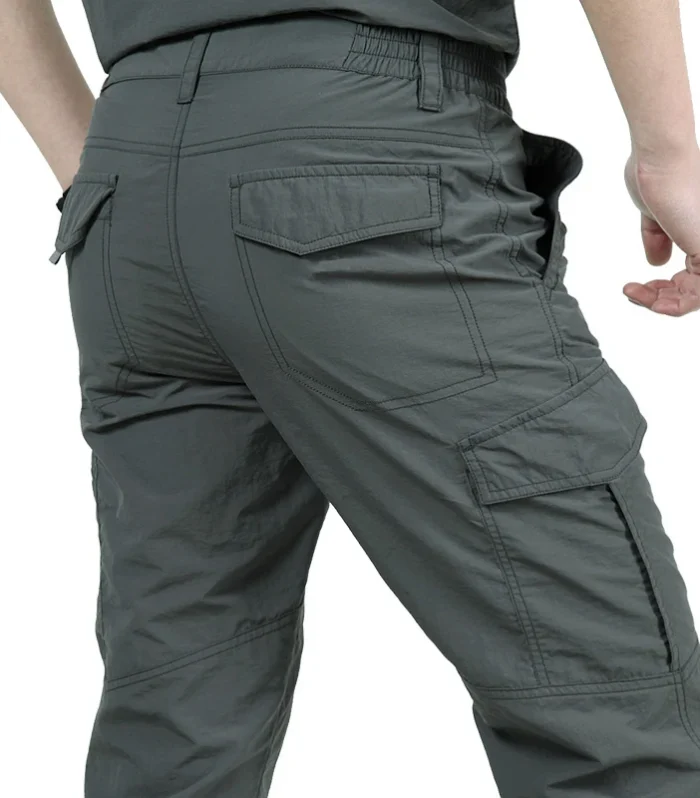 Men's Summer Tactical Cargo Pants Lightweight Casual Waterproof Trousers Casual Pants Wear-resisting Multi-pocket Outdoor Hiking