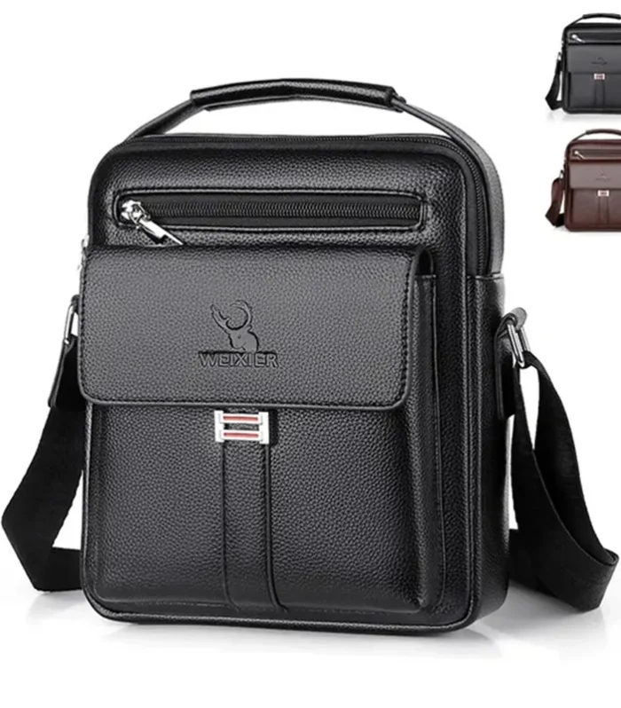 Men Crossbody Shoulder Bags Waterproof Vintage Men Handbags Large Capacity PU Leather Bag Man Messenger Bags Tote Bag