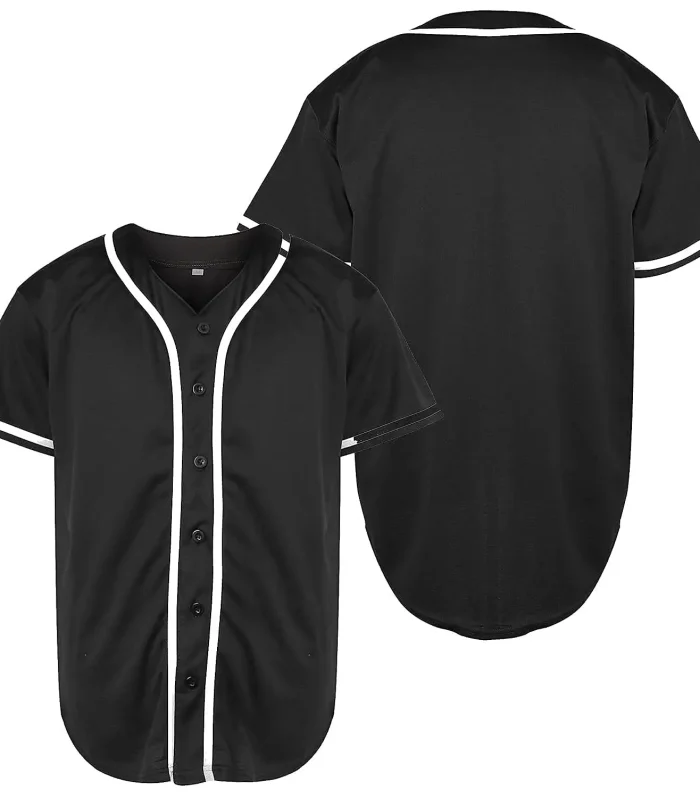 Large Size Baseball Shirt Solid Color Empty Jersey Training Baseball Uniform Men T-Shirts