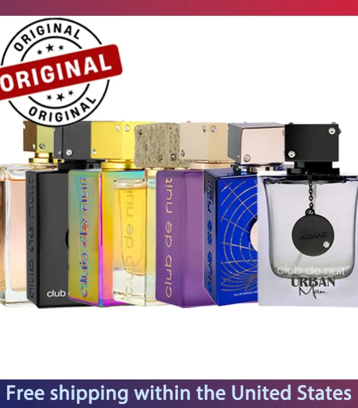 105ml Original Arab Perfumes Armaf Club De Nuit Series Eau de Parfum Spray Unisex Lasting Woody Pheromone Perfume Cologne Makeup