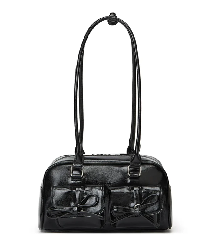 New Ballet-style Shoulder Bag Spring Bow Underarm Bag Women's Bowling Simple Tote Bag for Women