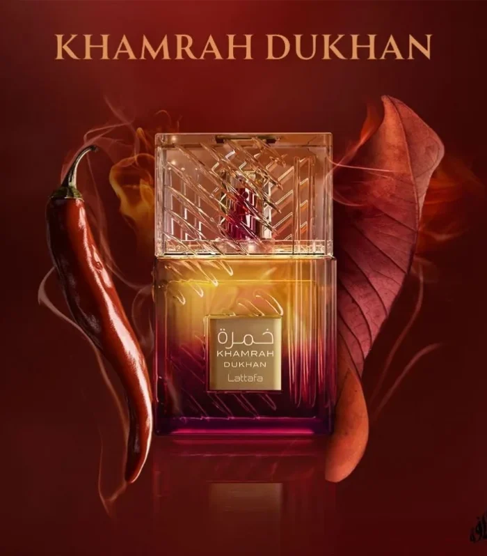 Lattafa Khamrah Dukhan Eau de Parfum Spray 100ml Original Arab Perfumes High Quality Lasting Oriental Perfume Cologne Makeup