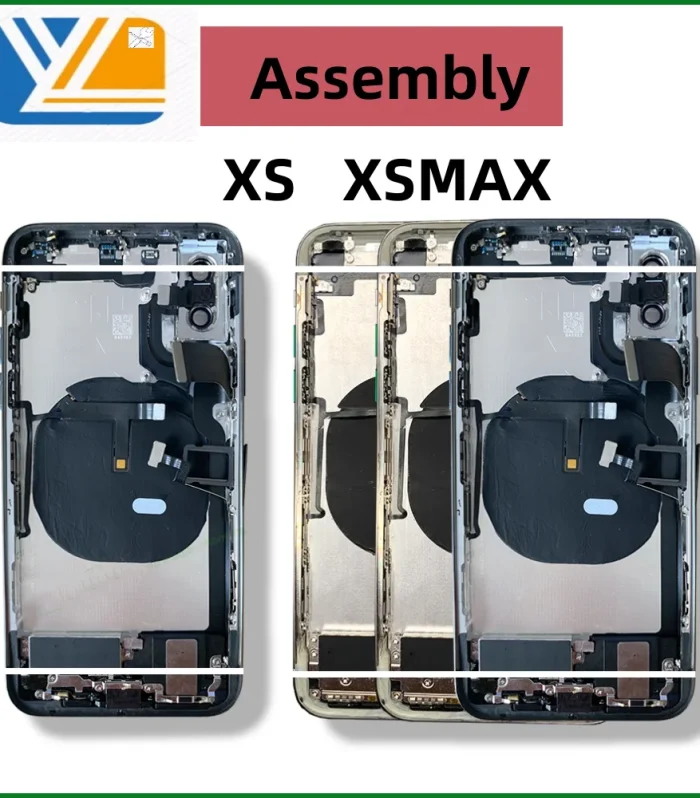 Housing For iPhone X XS XSMAX Battery Back Cover, Middle Case, SIM Card Tray,Soft Case Cable Installation XR Assembly Housing