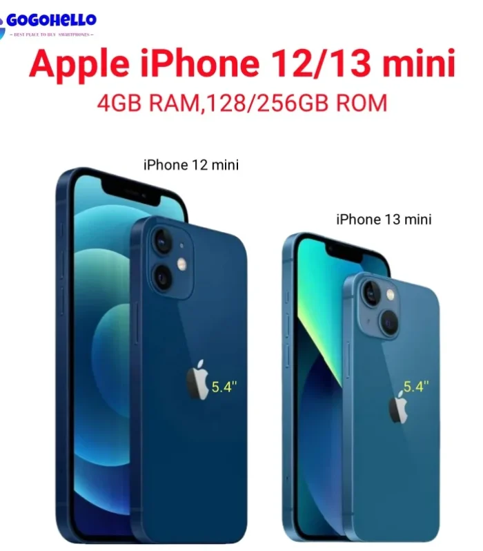 98% New Original Apple iPhone 12/13 mini 5.4" Genuine RAM 4GB ROM 128/256GB A15 Bionic IOS Face ID NFC 5G Unlocked Cellphone