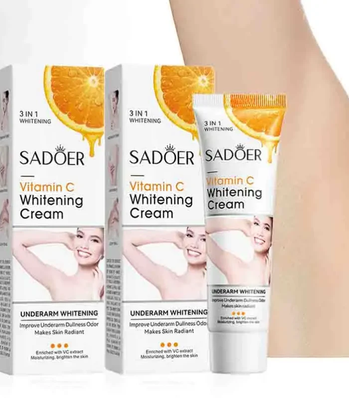 SADOER Vitamin C Body Lotion Moisturizing Armpit Body Care Nourishing Anti Drying Tender Smooth Exfoliating Creams Skin Care