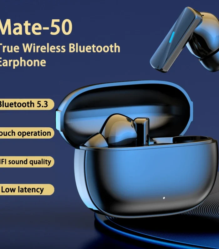 MT50 TWS Wireless Earphones Bluetooth 5.3 ENC Call Headset ANC Noise Reduction HIFI Stereo Music Touch Control In-Ear Headphones