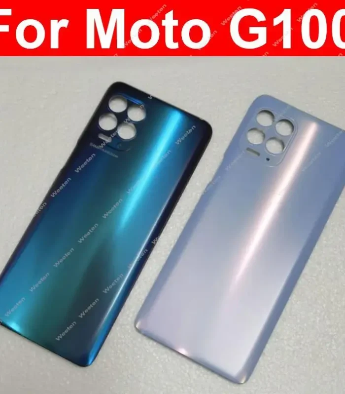 Battery Door Housing Cover For Motorola Moto G100 XT2125, XT2125-4 Battery Rear Case Housing Cover Repair Parts