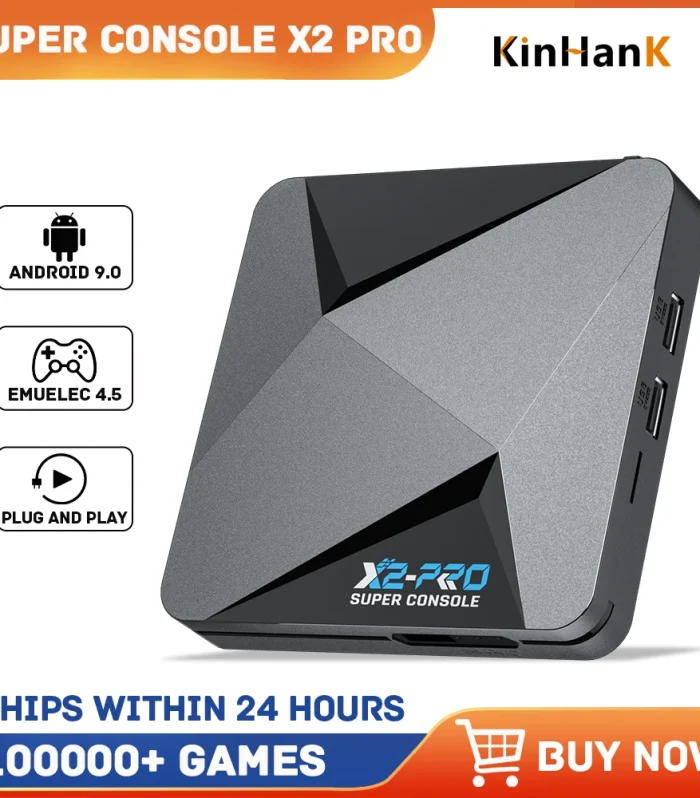 Super Console X2 Pro Retro Video Game Console with 100000+ Games for MAME/ARCADE/Sega Saturn/DC Retro Game Console 4K HD