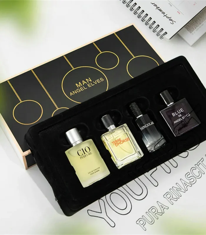 Luxury Brand Perfume Men Cologne Man Parfums Homme 120ml Hombre Perfumes Masculinos Gift Box 4Pcs Set Plant Floral Scent Spray