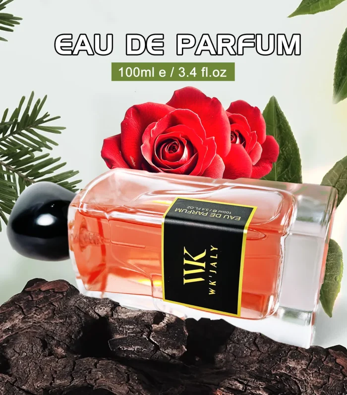 WK JALY Divine Floral Woody Eau De Parfum Spray, With Notes Of Rose, Jasmine, Long-Lasting Fragrance, Women's Perfume, 100ml