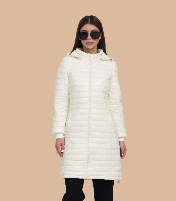 SANTELON Women Long Warm Ultralight Puffer Jacket Coat With Adjustable Hood Female Winter Outdoor Lightweight Portable Parka