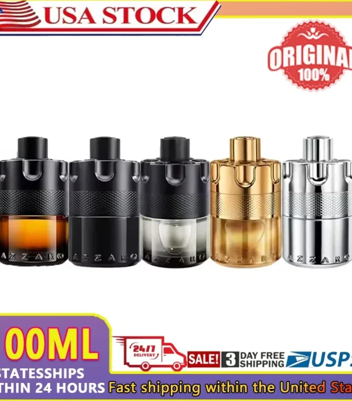 Azzaro Wanted Series 100ml Eau De Parfum Spray French Original Luxury Perfumes Cologne for Men Pheromones Perfume Attract Women