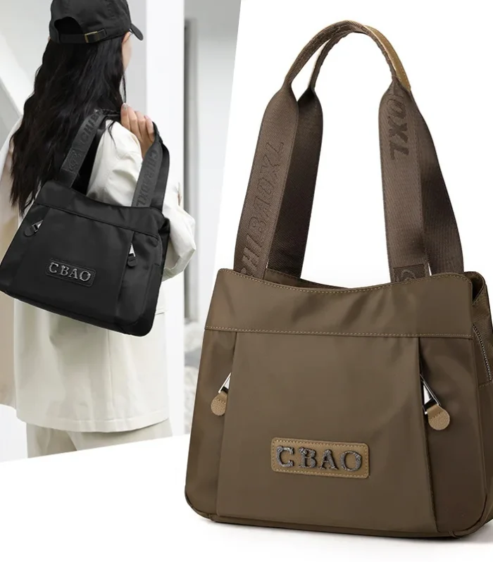 New Women's Bag Luxury Designer Oxford Cloth Handbag Women Shoulder Bag High Quality Fashion Solid Color Female Bags