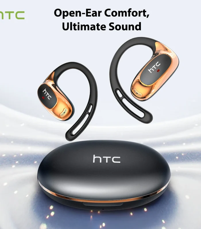 HTC NE35 Bluetooth V6.0 AI Translation Earphones OWS Sport Headphone Comfortable Ultra-light Earhook Wireless Headphone with Mic