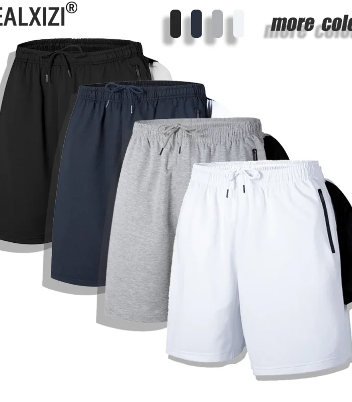 Summer Men's Sport Shorts Cool Quick Dry Jogging Fitness Shorts Thin Breathable Casual Bottoms with Towel Pockets Running Shorts