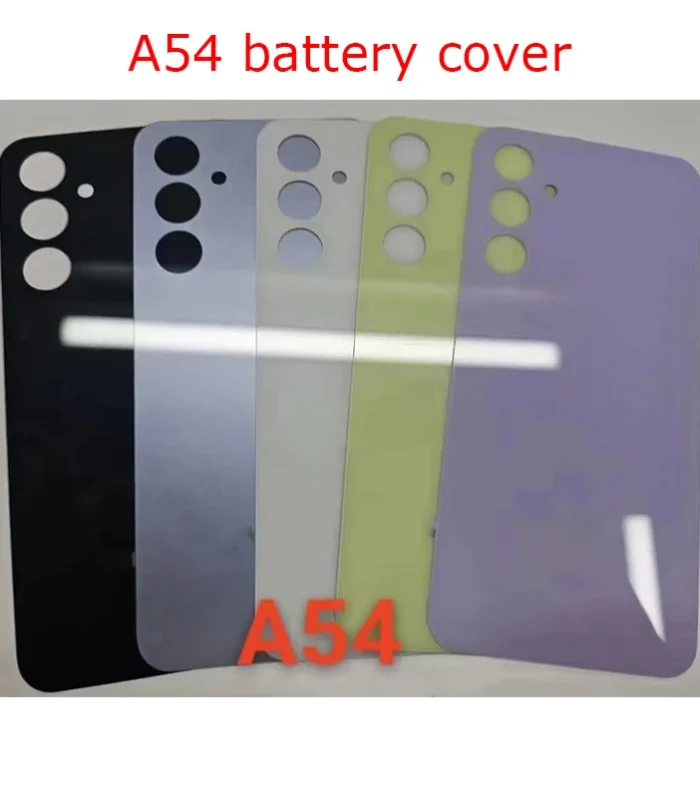 A54 5G A546 Glass For Samsung Galaxy SM-A54 Battery Back Cover Rear Door Lid Panel Shell Housing Case Camera Lens chaiss Sticker
