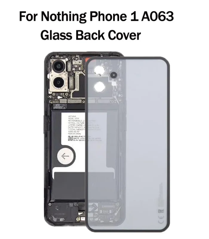 Glass Battery Back Cover For Nothing Phone 1 A063 Battery Cover Door Replacement Case