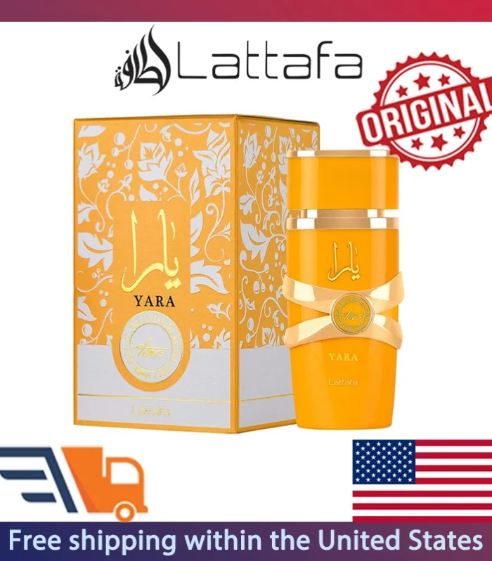 Lattafa Yara Tous Eau de Parfum Spray 100ml Original Arab Perfumes Lasting Amber Fruity Fragrance Pheromones Perfume for Women