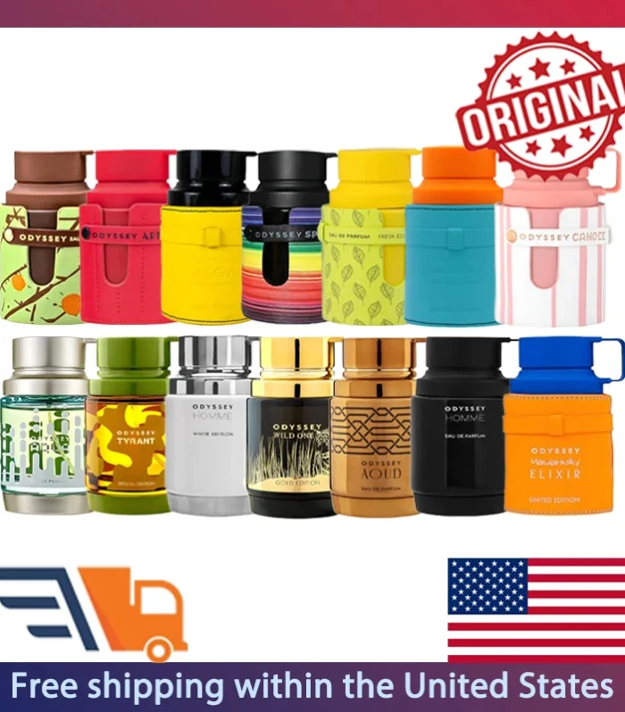 Armaf Odyssey Series Eau de Parfum Spray 100ml Original Arab Perfumes High Quality Cologne for Men Lasting Citrus Perfume Makeup