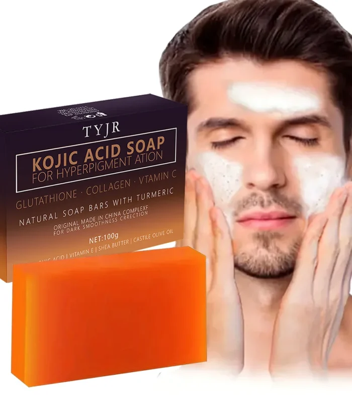Turmeric Kojic Acid Soap Massage Soap Handmade Soap for Face and Bath for Deep Cleansing, Exfoliation, Body Moisturizing