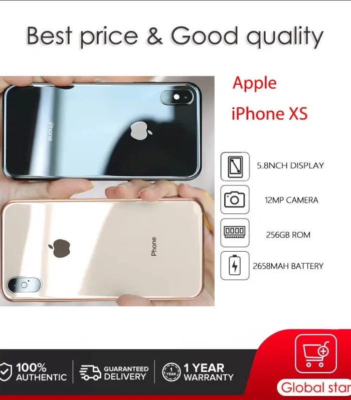 Original Apple iPhone XS Face ID Unlocked Used IOS A12 5.8" 64/256GB ROM 2658mAh Cellphone 12MP Smartphone
