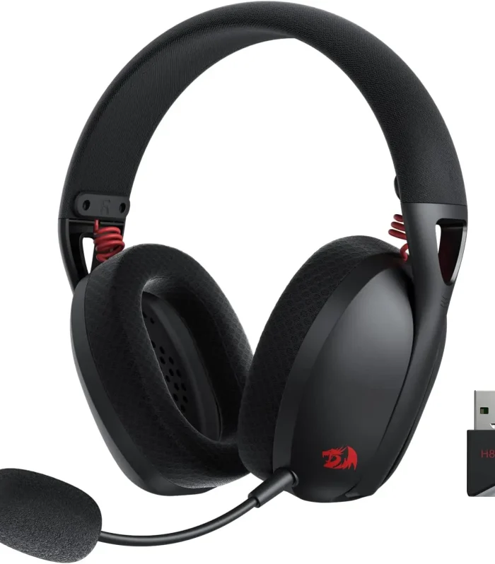Redragon H848 Headset Bluetooth Wireless Gaming Lightweight 7.1 Surround Sound 40MM Drivers Detachable Microphone Multi Platform