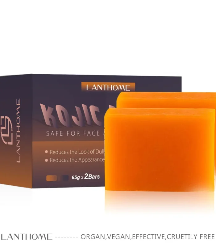 65g x 2 Kojic Acid Soap for Whitening Reduce Skin Dullness Acne Treatment Deep Moisturizing Handmade Soap for Face Skin Care