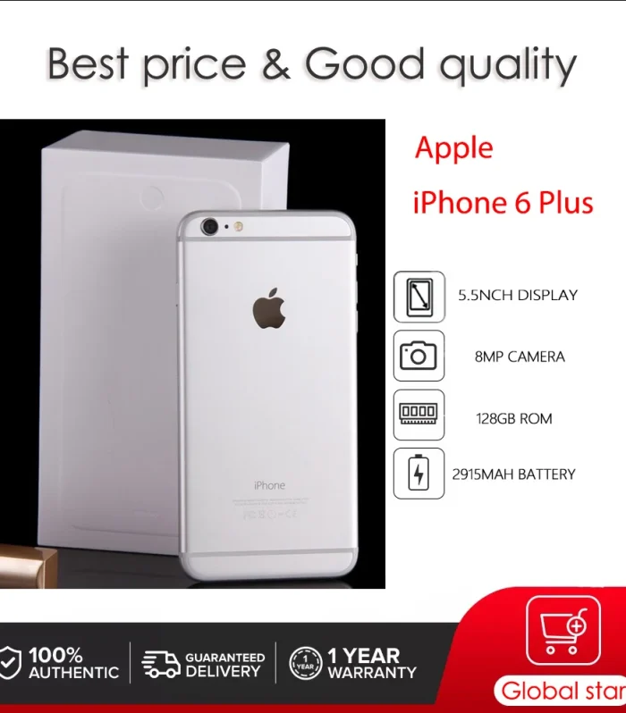 Original Apple iPhone 6 Plus Unlocked Used IOS A8 5.5" 16/64/128GB ROM Cellphone 8MP Fingerprint Smartphone
