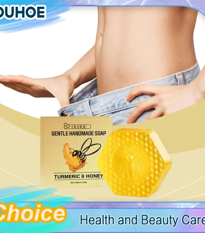 Fat Burning Soap Detox Weight Loss Anti Cellulite Slimming Body Belly Shaping Clean Moisturizing Tightening Turmeric Honey Soap