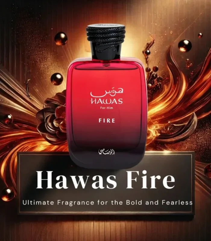 RASASI Hawas Fire Eau de Parfum Spray 100ml Original Arab Perfumes Lasting Aromatic Aquatic Pheromones Perfume Cologne Makeup