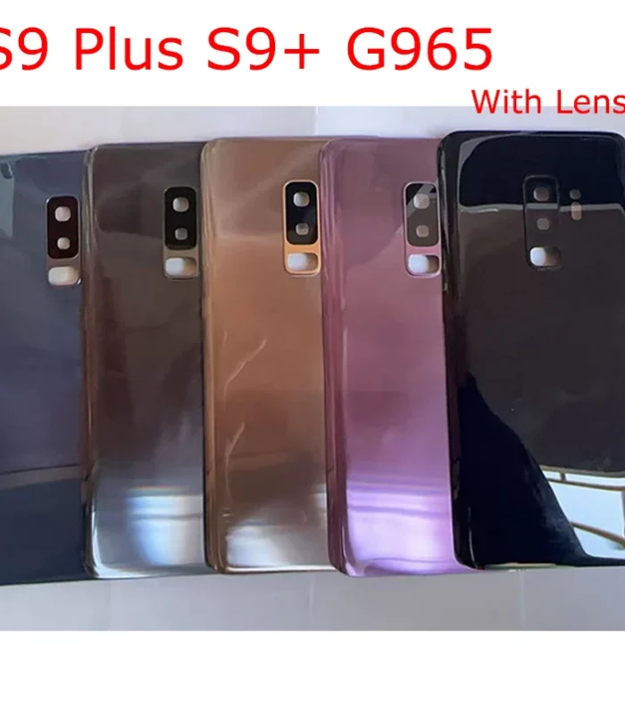 A+++ S9Plus Housing For Samsung Galaxy S9 Plus G965 6.2" Glass Battery Back Cover Repair Replace Door Rear Case + Camera Lens