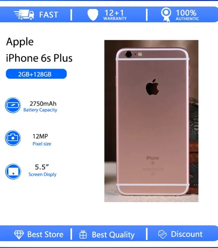 Apple iPhone 6s Plus Mobile Phone Original Used Unlocked 5.5" 16/32/64/128GB ROM Dual Core IOS 12MP 4G Fingerprint Smartphone
