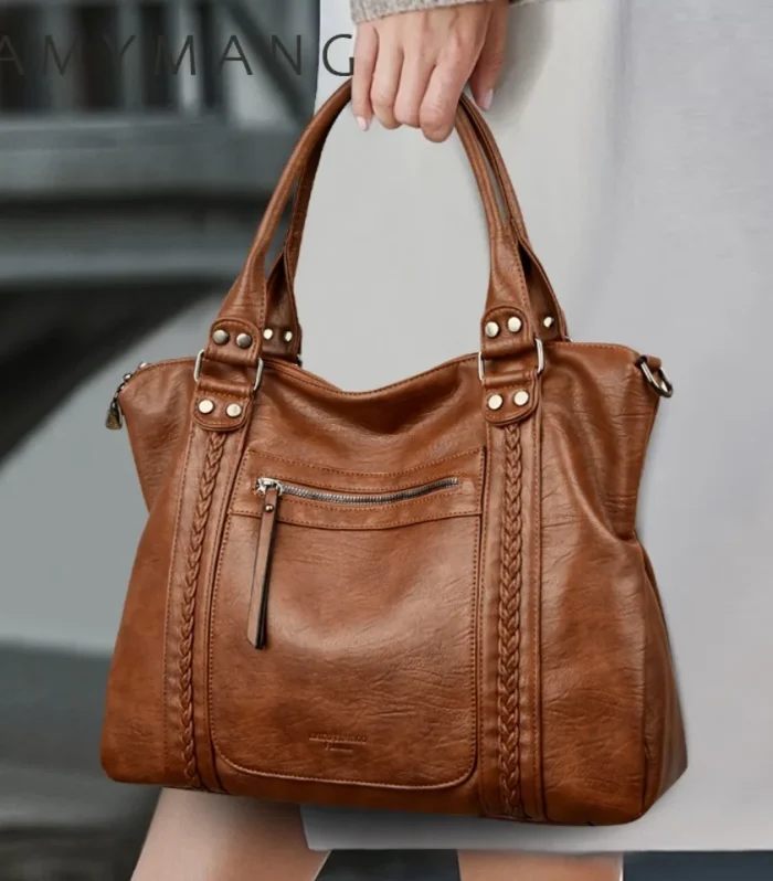 Genuine Brand Soft Leather Shoulder Crossbody Bags for Women Hot Luxury Handbag Women Bags Designer Casual Tote Messenger Bag