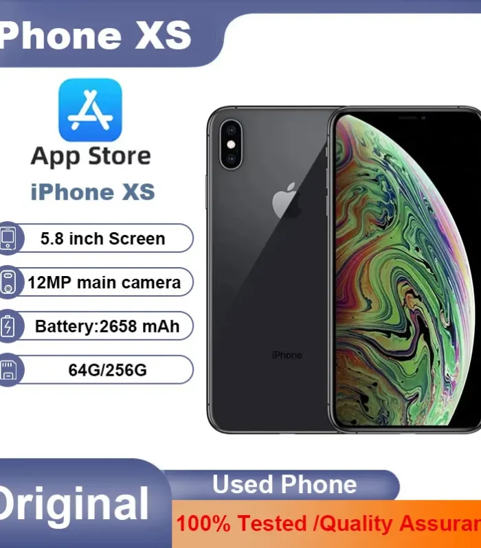 Original Apple iPhone XS Mobile phone Face ID 5.8" 4G LTE A12 4G RAM 64GB 256GB ROM Hexa Core Original Unlocked Used Cell Phone