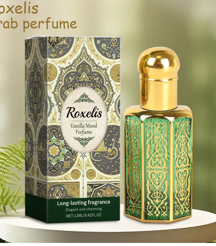 Roxelis Vanil﻿la Perfume for Women, Arab Elegant Scent Long-Lasting All-Day, Mild & Charming, Portable Fragrance for Daily/Party