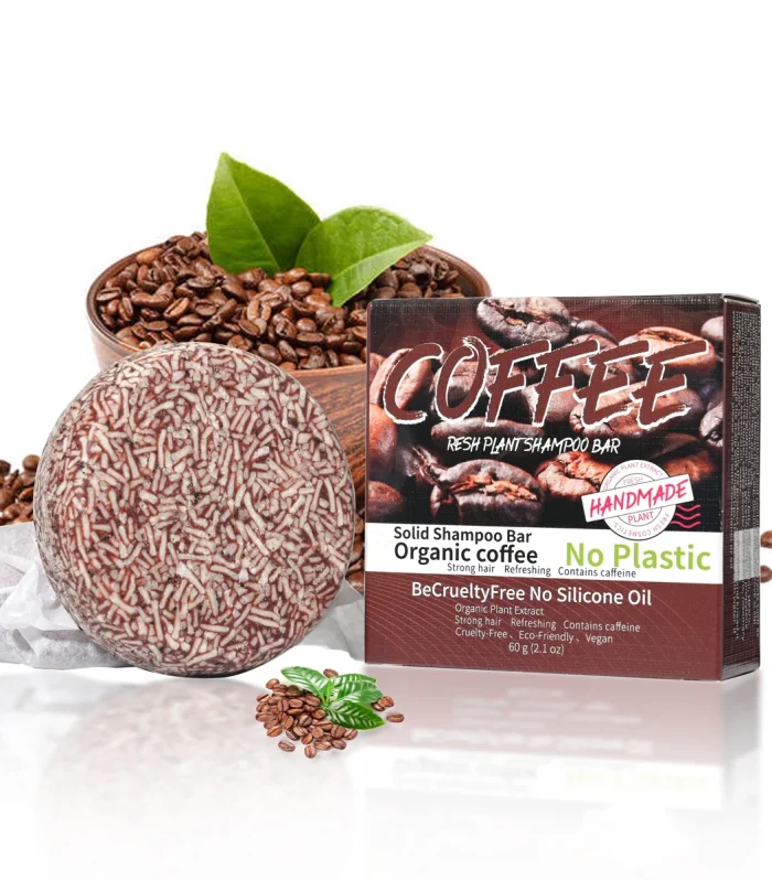 Coffee flavored shampoo, nourishing hair essential oil soap, handmade soap, men's oil control and dandruff removing solid shampo