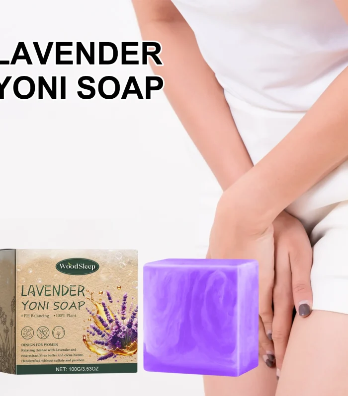 Lavender Yoni Soap Relieves Eliminate Unpleasant Odors Cleansing Moisturizing Oil Control 100g Lavender Flavored Body Care Soap