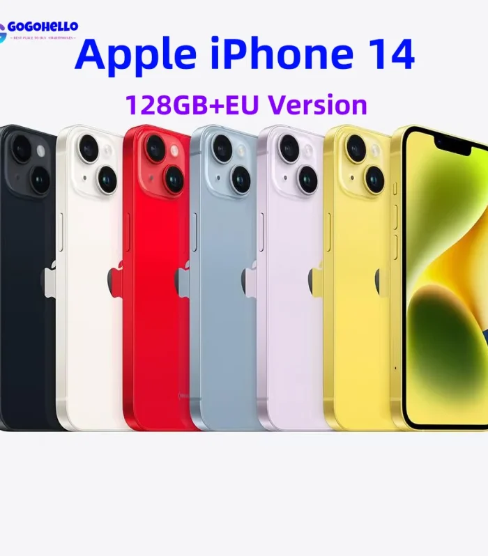 Original Unlocked Apple iPhone 14 EU Version 1SIM+eSIM 128GB 6.1" Super Retina OLED Face ID NFC A15 5G SmartPhone 98% New
