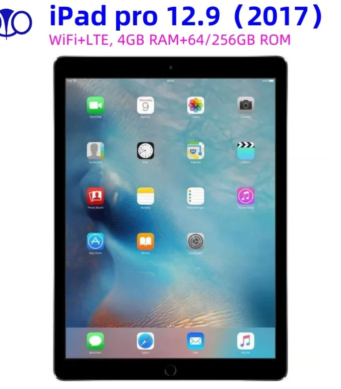 Original Apple iPad Pro 12.9 2nd (2017) Unlocked iPad WiFi+LTE 64/256GB IPS LCD iPad Pro 12.9 2nd Tablet 96% New