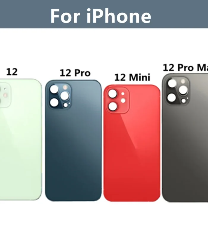 Large hole back glass battery back cover For iPhone 12 12 Pro 12Pro Max shell for iPhone phone shell battery door cover 12mini