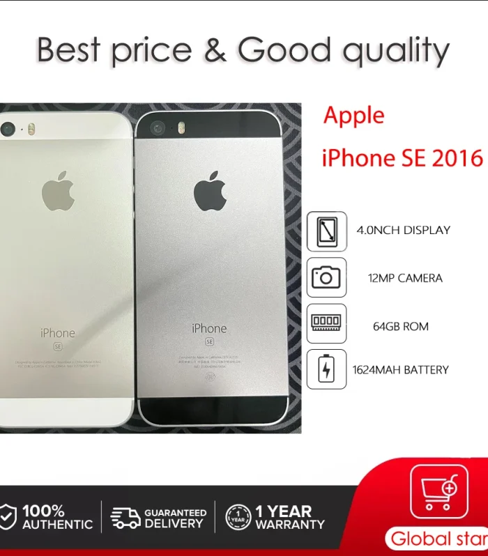 Original Apple iPhone SE Unlocked Used IOS A9 4.0" 16/32/64/128GB ROM Cellphone 12MP Fingerprint Smartphone