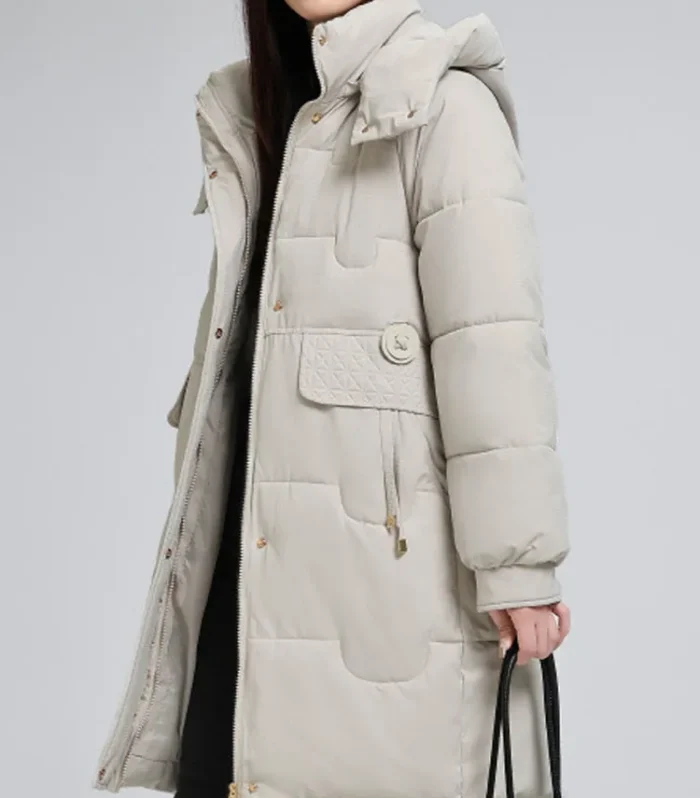 VigoAnne 2025 Winter Long Sleeve Hooded Long Coat Women Korean Pocket Solid Loose Jacket Lady Casual Pockets Thick Warm Outwear