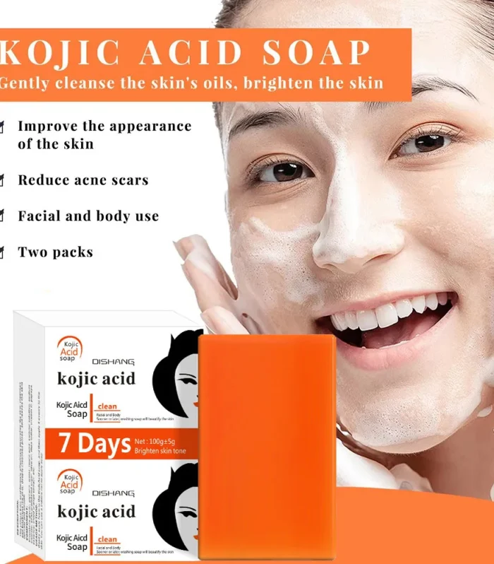 Handmade Whitening Soap Skin Care Deep Cleaning Moisturizing Cleansing Essential Temperate Soap Brighten Skin Kojic Acid Soap