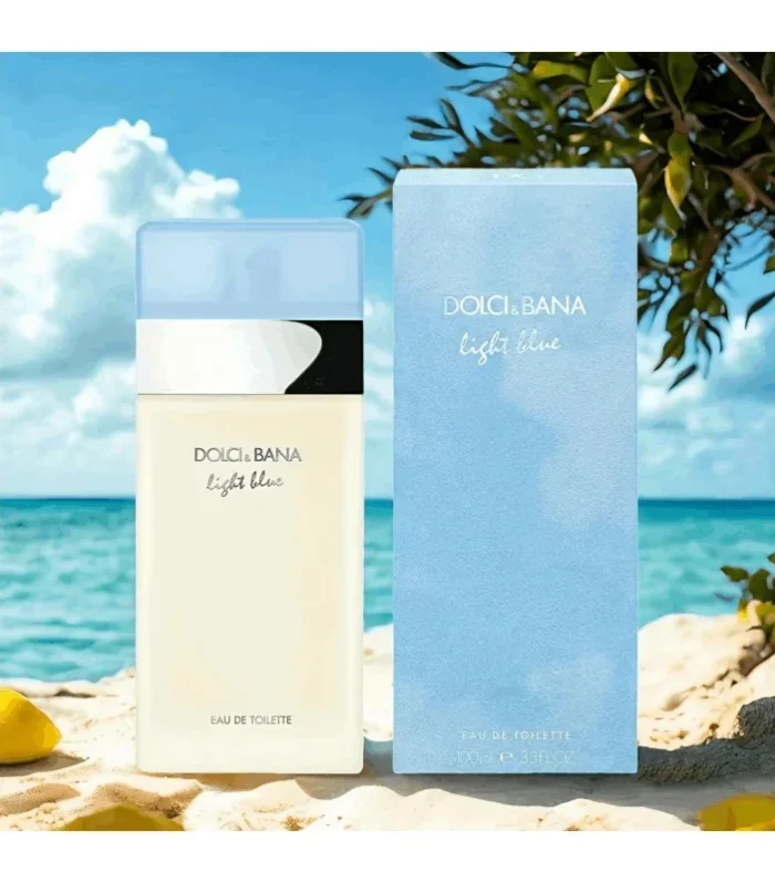 Dolci & Bana Light Blue Eau De Toilette- Unisex Fresh Floral Citrus Perfume Fragrance Light Blue Women’s EDT 3.4oz / 100ml