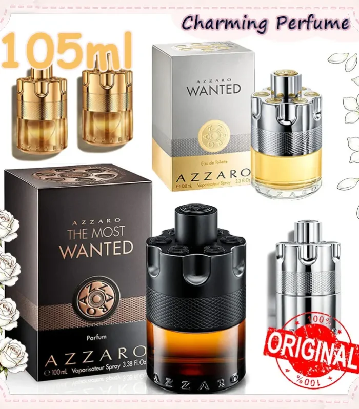 100ml For Azzaro Wanted Series Eau de Parfum Spray Luxury Perfumes Cologne for Men Pheromones Perfume Attract Women