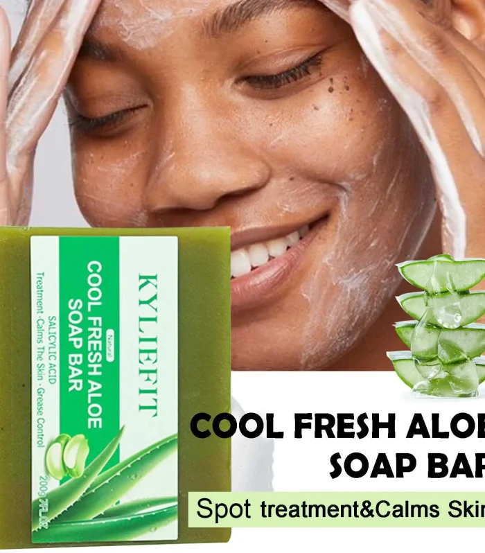Aloe Vera Soap Bar With All Natural Ingredients, Reduce Dark Spots, Brightening, Oil Control, Clean Skin, Exfoliation