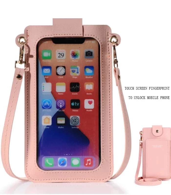 Women Bags Soft Leather Wallets Touch Screen Cell Phone Purse Crossbody Shoulder Strap Handbag for Female Cheap Women's Bags